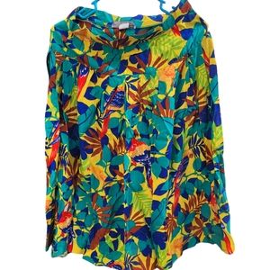 Vtg Jack Winter Parrot Skirt